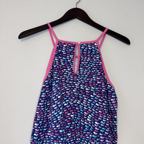 Vineyard Vines for Target Girls Scoop Neck Romper Size XL School of Whales Blue - Picture 5 of 15
